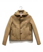 DANTONダントン）の古着「ウールモッサーコート」｜ベージュ