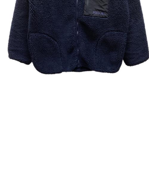 PERSON'S（パーソンズ）PERSON'S (パーソンズ) ボアジャケット ネイビー サイズ:XLの古着・服飾アイテム