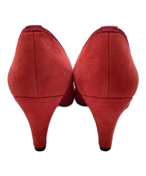 Shinzone（シンゾーン）Shinzone (シンゾーン) スウェードパンプス レッド サイズ:23の古着・服飾アイテム