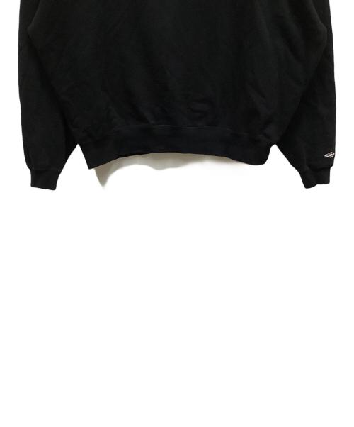 UMBRO（アンブロ）UMBRO (アンブロ) ハーフジップスウェット ブラック サイズ:Mの古着・服飾アイテム