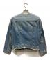 LEE (リー) ノーカラーデニムジャケット インディゴ サイズ:M：2500円