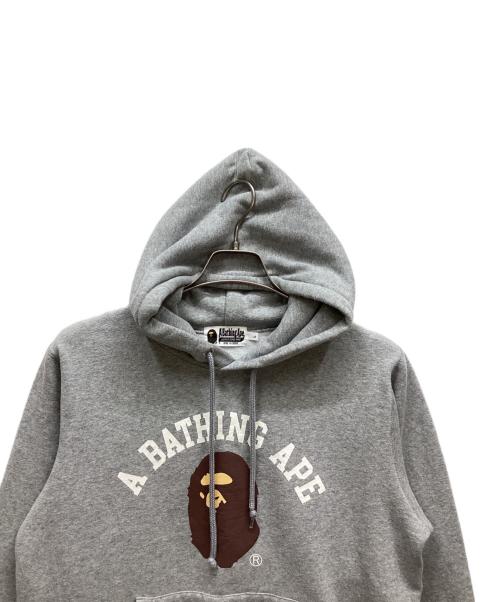 A BATHING APE（ア ベイシング エイプ）A BATHING APE (ア ベイシング エイプ) パーカー ライトグレー サイズ:Lの古着・服飾アイテム