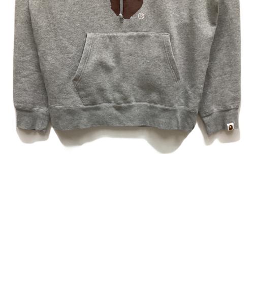 A BATHING APE（ア ベイシング エイプ）A BATHING APE (ア ベイシング エイプ) パーカー ライトグレー サイズ:Lの古着・服飾アイテム