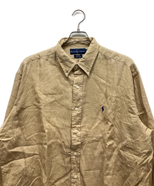 RALPH LAUREN（ラルフローレン）RALPH LAUREN (ラルフローレン) リネンシャツ ベージュ サイズ:XLの古着・服飾アイテム
