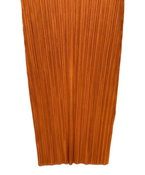 PLEATS PLEASE（プリーツプリーズ）PLEATS PLEASE (プリーツプリーズ) ノースリーブワンピース オレンジ サイズ:3 未使用品の古着・服飾アイテム