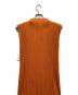 中古・古着 PLEATS PLEASE (プリーツプリーズ) ノースリーブワンピース オレンジ サイズ:3 未使用品：25000円