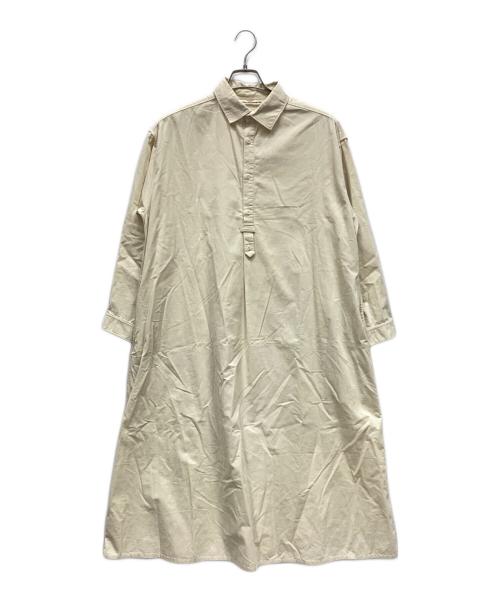 GRANDMA MAMA DAUGHTER（グランマママドーター）GRANDMA MAMA DAUGHTER (グランマママドーター) 長袖ワンピース ホワイト サイズ:1の古着・服飾アイテム