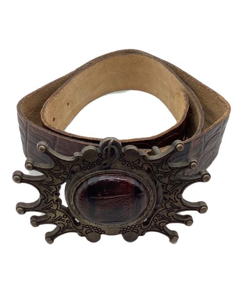 DIESEL（ディーゼル）DIESEL (ディーゼル) レザーベルト ブラウンの古着・服飾アイテム