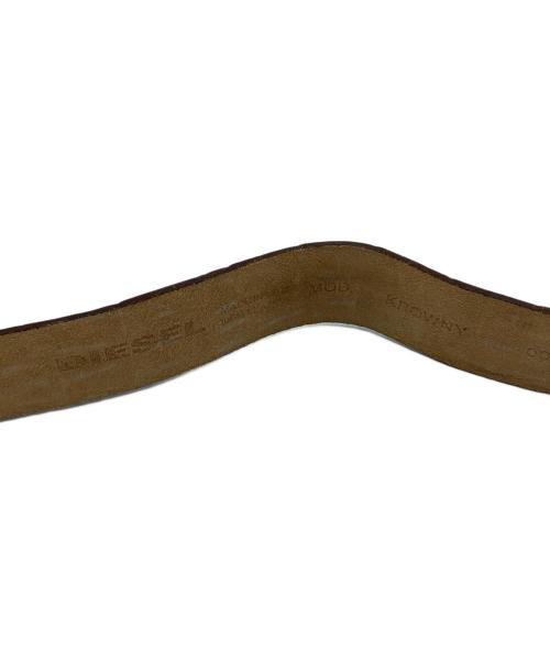 DIESEL（ディーゼル）DIESEL (ディーゼル) レザーベルト ブラウンの古着・服飾アイテム