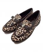 Kate Spadeケイトスペード）の古着「DECO BOW HC LOAFER」｜ブラウン×ベージュ