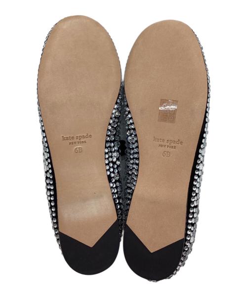 Kate Spade（ケイトスペード）Kate Spade (ケイトスペード) フラットパンプス ブラック サイズ:6の古着・服飾アイテム