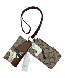 GUCCI（グッチ）の古着「マルチファンクションネックストラップ」｜ベージュ×ブラウン