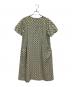 Jocomomola（ホコモモラ）の古着「半袖ワンピース」｜黄緑