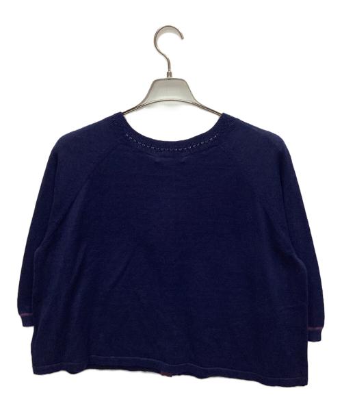 Jocomomola（ホコモモラ）Jocomomola (ホコモモラ) 厚手カーディガン ネイビー サイズ:40 未使用品の古着・服飾アイテム