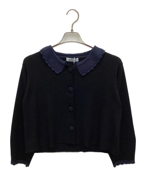 Jocomomola（ホコモモラ）Jocomomola (ホコモモラ) ボタンニット ブラック サイズ:40 未使用品の古着・服飾アイテム