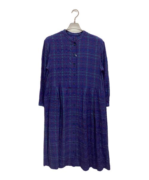 Jocomomola（ホコモモラ）Jocomomola (ホコモモラ) 長袖ワンピース ネイビー サイズ:40 未使用品の古着・服飾アイテム