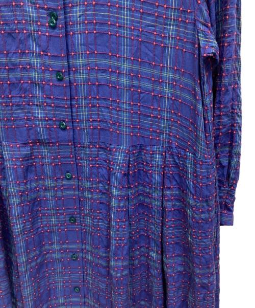 Jocomomola（ホコモモラ）Jocomomola (ホコモモラ) 長袖ワンピース ネイビー サイズ:40 未使用品の古着・服飾アイテム