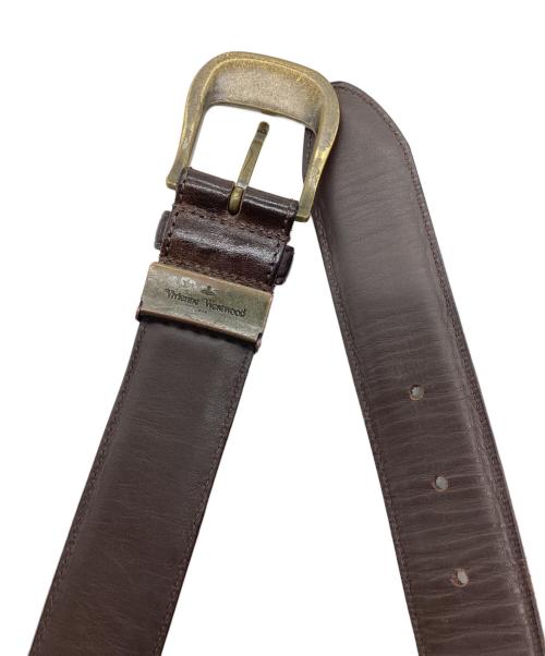 Vivienne Westwood（ヴィヴィアンウエストウッド）Vivienne Westwood (ヴィヴィアンウエストウッド) レザーベルト ブラウンの古着・服飾アイテム