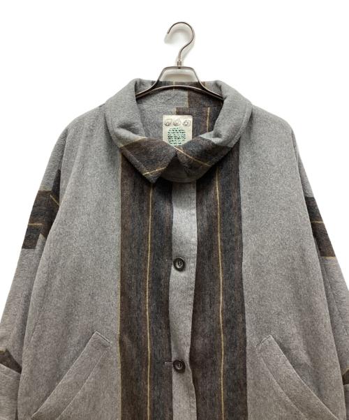 io comme io（イオコムイオ）io comme io (イオコムイオ) コート グレー サイズ:38の古着・服飾アイテム