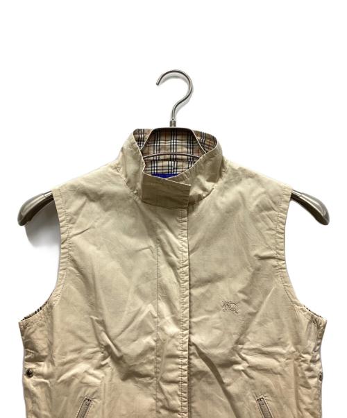 BURBERRY BLUE LABEL（バーバリー ブルー レーベル）BURBERRY BLUE LABEL (バーバリーロンドンブルーレーベル) ノースリーブジャケット ベージュ サイズ:38の古着・服飾アイテム