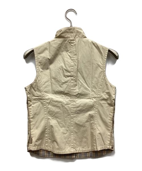 BURBERRY BLUE LABEL（バーバリー ブルー レーベル）BURBERRY BLUE LABEL (バーバリーロンドンブルーレーベル) ノースリーブジャケット ベージュ サイズ:38の古着・服飾アイテム