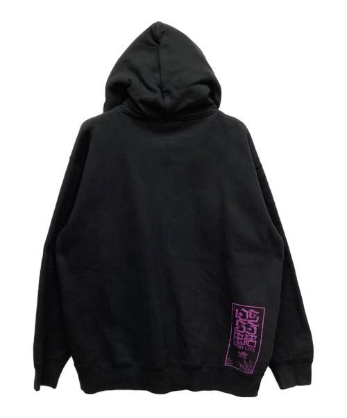 toppers（トッパーズ）toppers (トッパーズ) ジップパーカー ブラック×イエロー×パープル サイズ:XXLの古着・服飾アイテム