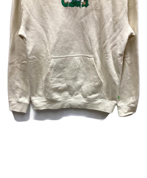 HUF（ハフ）HUF (ハフ) パーカー クリーム サイズ:Mの古着・服飾アイテム