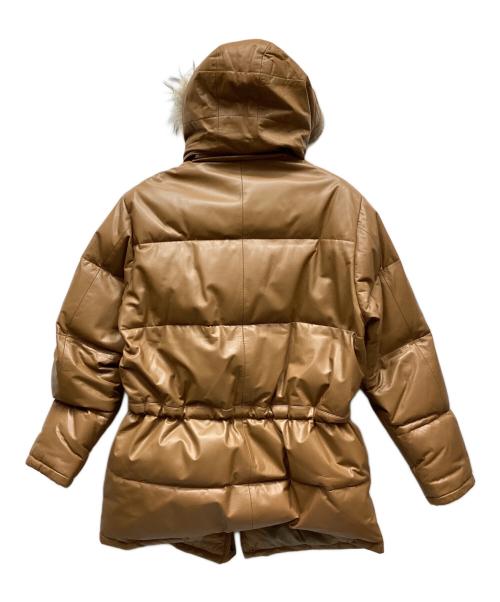 ALEXANDER JULIAN（アレキサンダージュリアン）ALEXANDER JULIAN (アレキサンダージュリアン) ダウンジャケット ライトブラウン サイズ:Lの古着・服飾アイテム