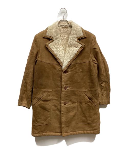 hants（-）hants (-) レザーコート ブラウンの古着・服飾アイテム