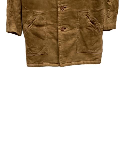 hants（-）hants (-) レザーコート ブラウンの古着・服飾アイテム