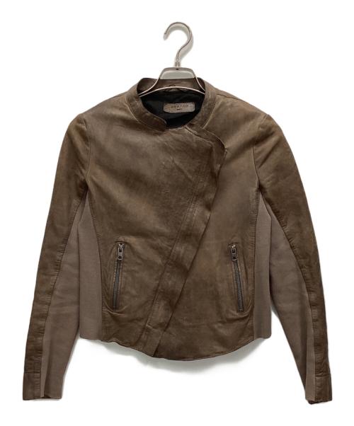 REHARD（リハード）REHARD (リハード) レザージャケット ブラウン サイズ:Mの古着・服飾アイテム
