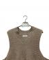 eimee law (エイミーロウ) ロゴテープVネックサイドスリットベスト ベージュ サイズ:38：2500円
