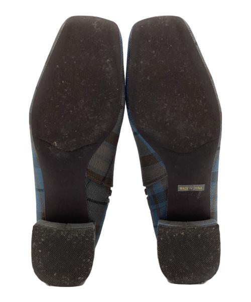 Le Talon（ル タロン）Le Talon (ル タロン) ショートブーツ グレー×ブルー サイズ:Mの古着・服飾アイテム