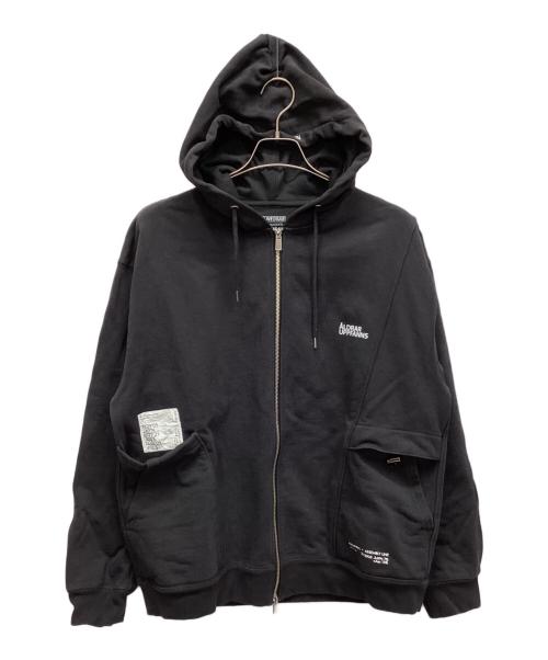 olivedrab（オリーブドラブ）olivedrab (オリーブドラブ) ジップパーカー ブラック サイズ:Lの古着・服飾アイテム