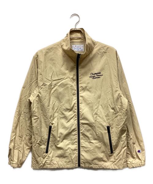 Champion（チャンピオン）Champion (チャンピオン) ナイロンジャケット ベージュ サイズ:Lの古着・服飾アイテム
