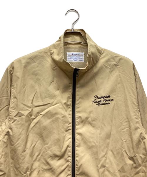 Champion（チャンピオン）Champion (チャンピオン) ナイロンジャケット ベージュ サイズ:Lの古着・服飾アイテム