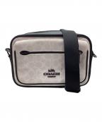 COACHコーチ）の古着「ショルダーバッグ」｜ホワイト×ブラック