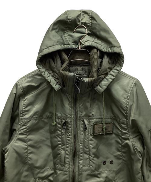 ALPHA（アルファ）ALPHA (アルファ) 中綿ジャケット グリーン サイズ:Lの古着・服飾アイテム
