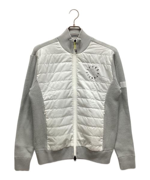 le coq sportif（ルコックスポルティフ）le coq sportif (ルコックスポルティフ) 中綿ジップジャケット グレー サイズ:Lの古着・服飾アイテム
