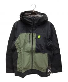 BLACK DIAMOND（ブラックダイヤモンド）の古着「リーコンストレッチプロシェル」｜ブラック×グリーン