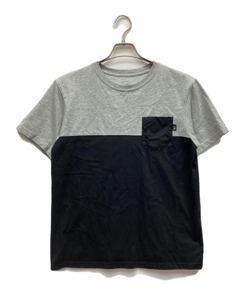 THE NORTH FACE（ザ ノース フェイス）THE NORTH FACE (ザ ノース フェイス) ポケットカットソー ブラック×グレー サイズ:Lの古着・服飾アイテム