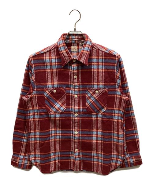 SUGAR CANE（シュガーケーン）SUGAR CANE (シュガーケーン) ネルシャツ レッド サイズ:MEDIUMの古着・服飾アイテム
