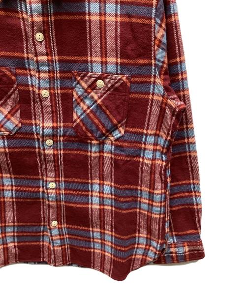 SUGAR CANE（シュガーケーン）SUGAR CANE (シュガーケーン) ネルシャツ レッド サイズ:MEDIUMの古着・服飾アイテム