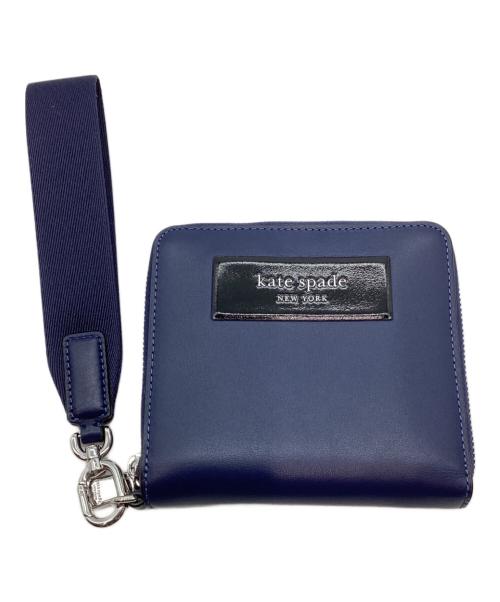 Kate Spade NEW YORK（ケイト・スペードニューヨーク）Kate Spade NEW YORK (ケイト・スペードニューヨーク) コンパクトウォレット ネイビーの古着・服飾アイテム