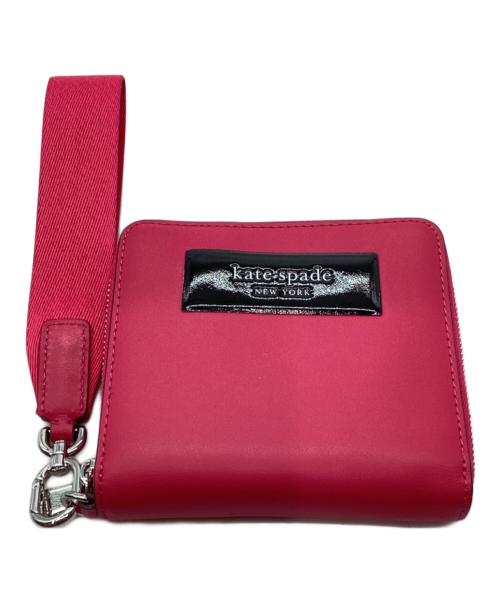 Kate Spade NEW YORK（ケイト・スペードニューヨーク）Kate Spade NEW YORK (ケイト・スペードニューヨーク) コンパクトウォレット ショッキングピンクの古着・服飾アイテム