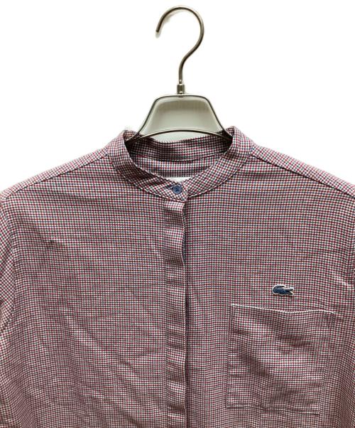 LACOSTE（ラコステ）LACOSTE (ラコステ) 長袖シャツ レッド サイズ:38の古着・服飾アイテム