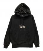 stussyステューシー）の古着「プルオーバーパーカー」｜ブラック