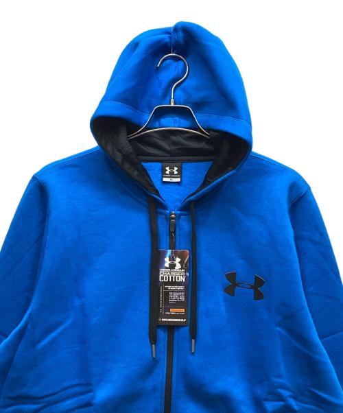 UNDER ARMOUR（アンダーアーマー）UNDER ARMOUR (アンダーアーマー) ジップパーカー ブルー サイズ:XL 未使用品の古着・服飾アイテム