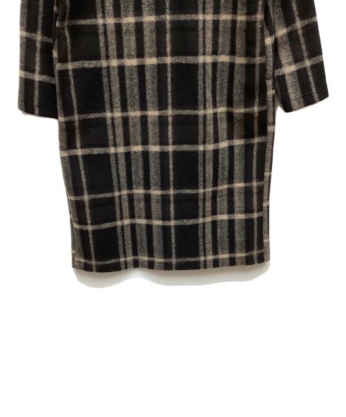 SIMPLICITE（シンプリシテ）SIMPLICITE (シンプリシテ) ガウンコート ブラック×ベージュ サイズ:表記なしの古着・服飾アイテム