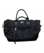 PRADAプラダ）の古着「ボンバー2WAYバッグ」｜ブラック